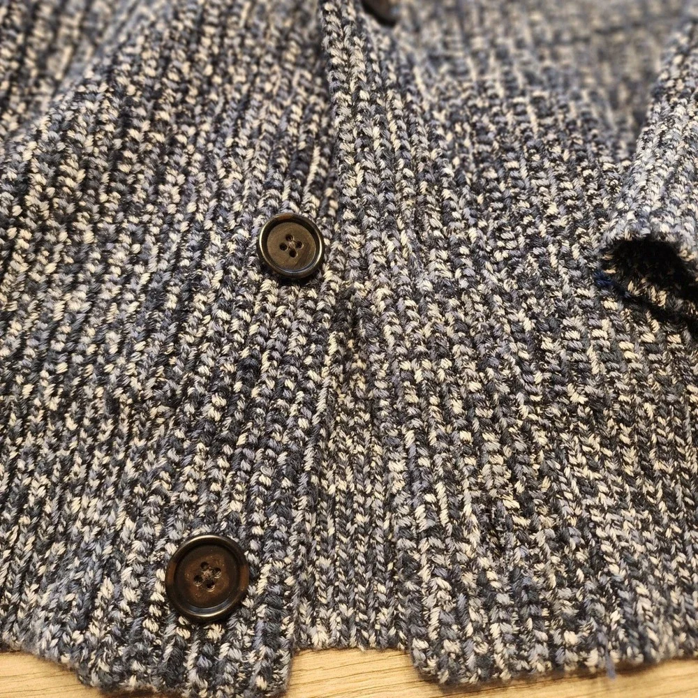 ✨️Banana Republic Mens Shawl Collar Cardigan Sweater. Knit Y2K boho Blokecore